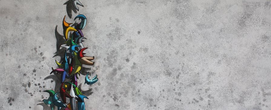 " Senza titolo" della serie "Coordinate spaziali. Longitudine latitudine ed elevazione sul livello d