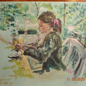 colazione in giardino