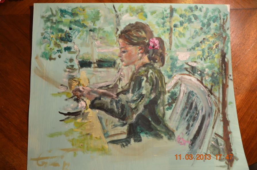 colazione in giardino