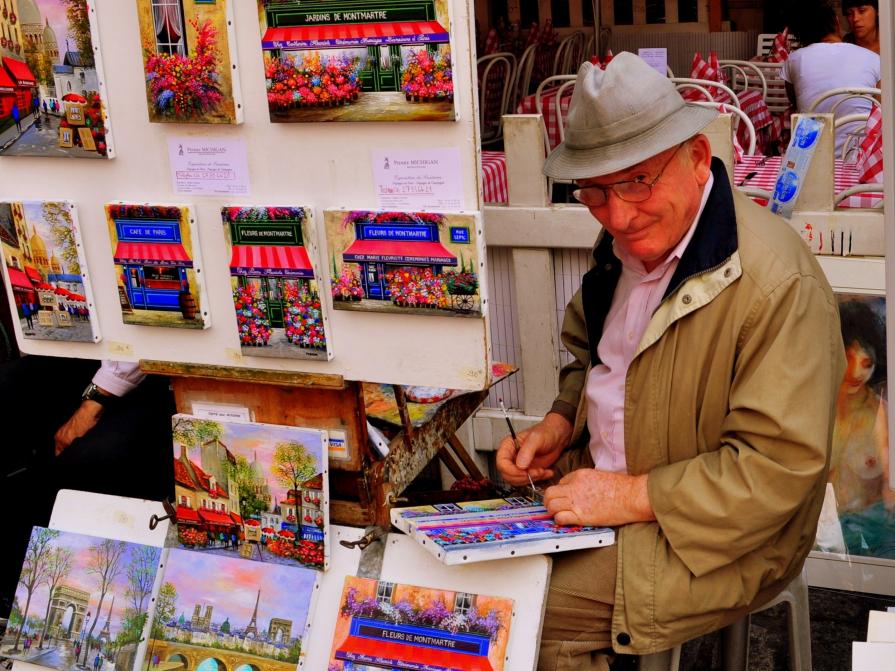 Art Workshop at Montmartre. Scene 1.3_Glance