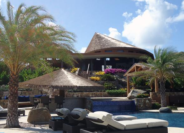 Glass tile resort pool - aquatic design, consulting and engineering