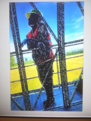 L'uomo macchina a riposo. 