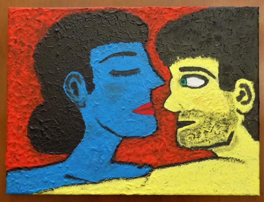 "Close your eyes and kiss me twice, I've already closed mine, so I will kiss you one more time"