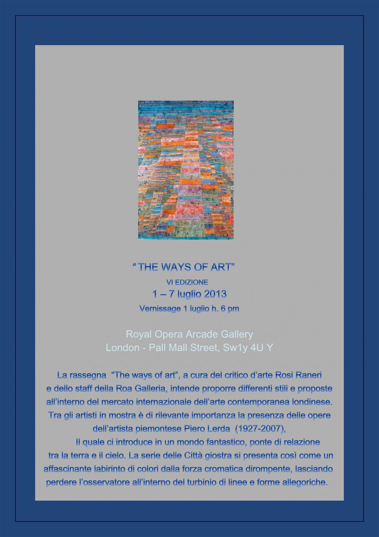 The Ways of art The Ways of art