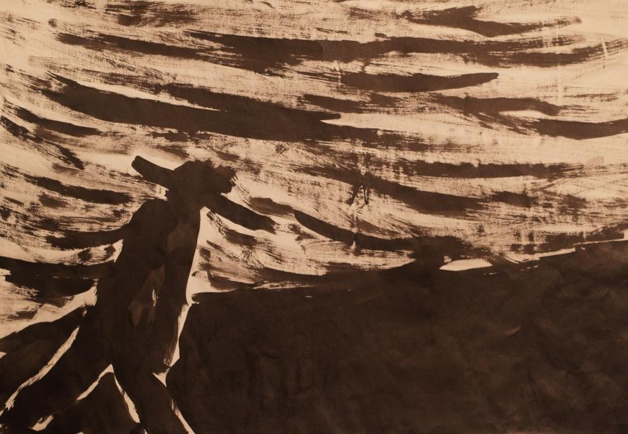 Illustrazione "Winterreise" di Schubert, Patmos 1963