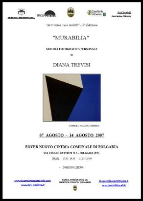 Locandina Mostra Diana Trevisi Foyer Cinema Comunale Folgaria TN Locandina Mostra Diana Trevisi Foyer Cinema Comunale Folgaria TN