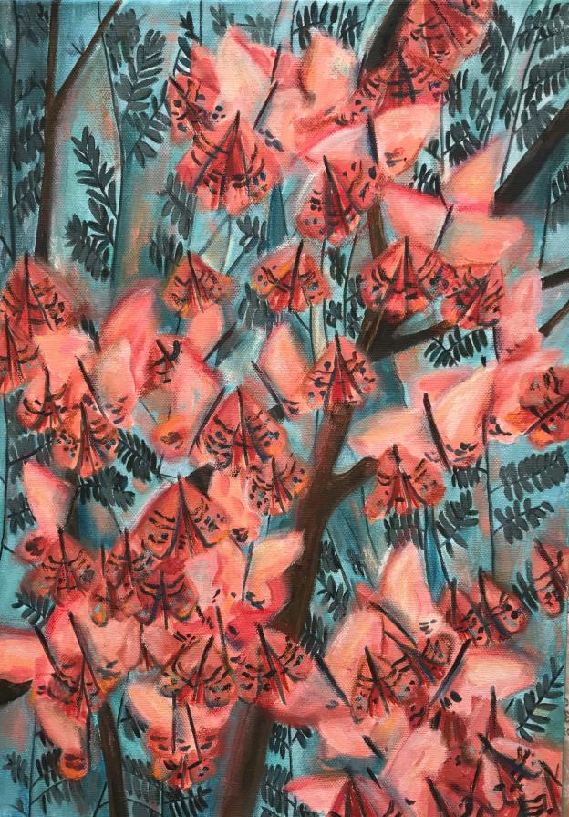 Athanasia Karatza - Fiori - acrilico su tela - 35 x 50 Athanasia Karatza - Fiori - acrilico su tela - 35 x 50