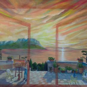 oltre la terrazza sua Maestà