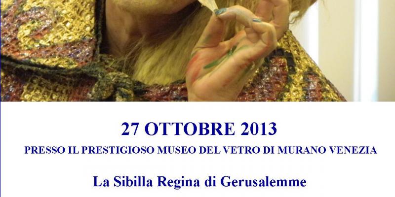 La Sibilla Regina di Gerusalemme che dimora presso il Museo del Vetro  spazio del faro di  Rosa Didonna 