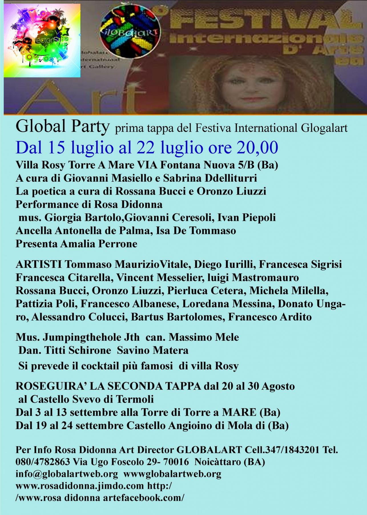     GlobalPoolParty - Festa dell'arte 2016