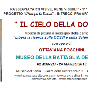 Invito Mostra personale di Ottaviana Foschini al Museo della Battaglia del Senio a Alfonsine RA Invito Mostra personale di Ottaviana Foschini al Museo della Battaglia del Senio a Alfonsine RA