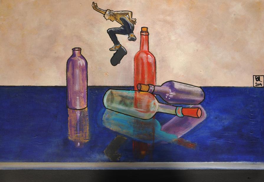 -Cervino Paolo- freestyle Still life-2014-acrilico su tela-50x70cm-Brindisi
