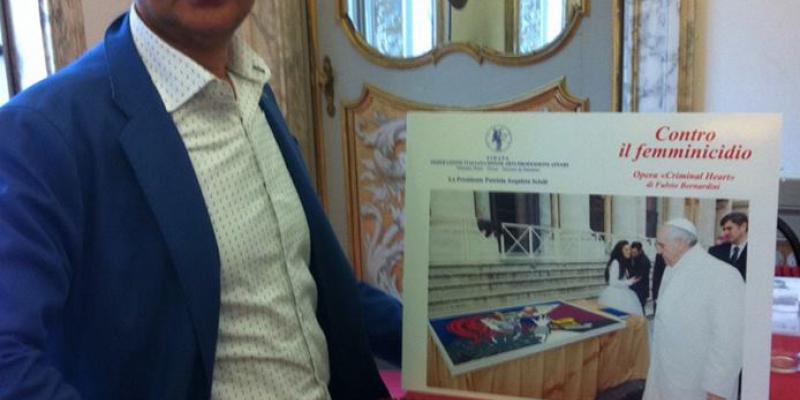 ESPOSIZIONE DEL DIPINTO CRIMINAL HEART A PALAZZO CUSANI A MILANO ESPOSIZIONE DEL DIPINTO CRIMINAL HEART A PALAZZO CUSANI A MILANO