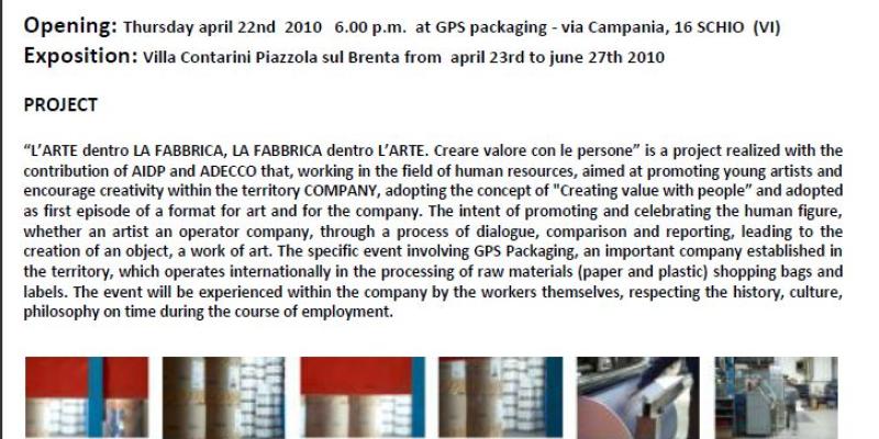 L'ARTE DENTRO LA FABBRICA - LA FABBRICA DELL'ARTE