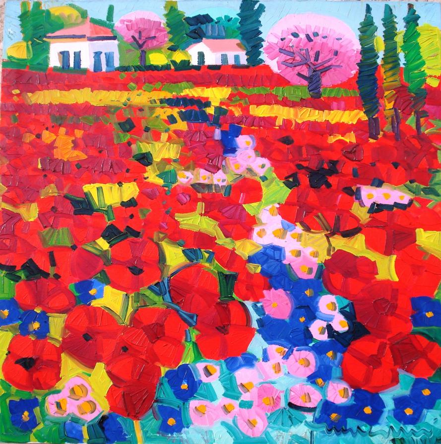 Athos Faccincani – Campo di papaveri Athos Faccincani – Campo di papaveri