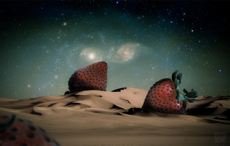 Sable sur les fraises