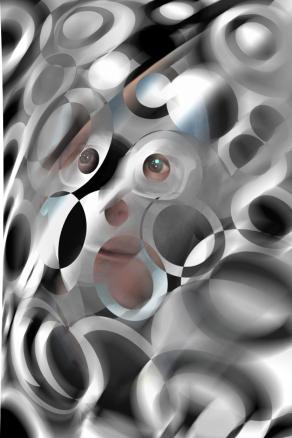 l'uomo nascosto oltre lo spazio.