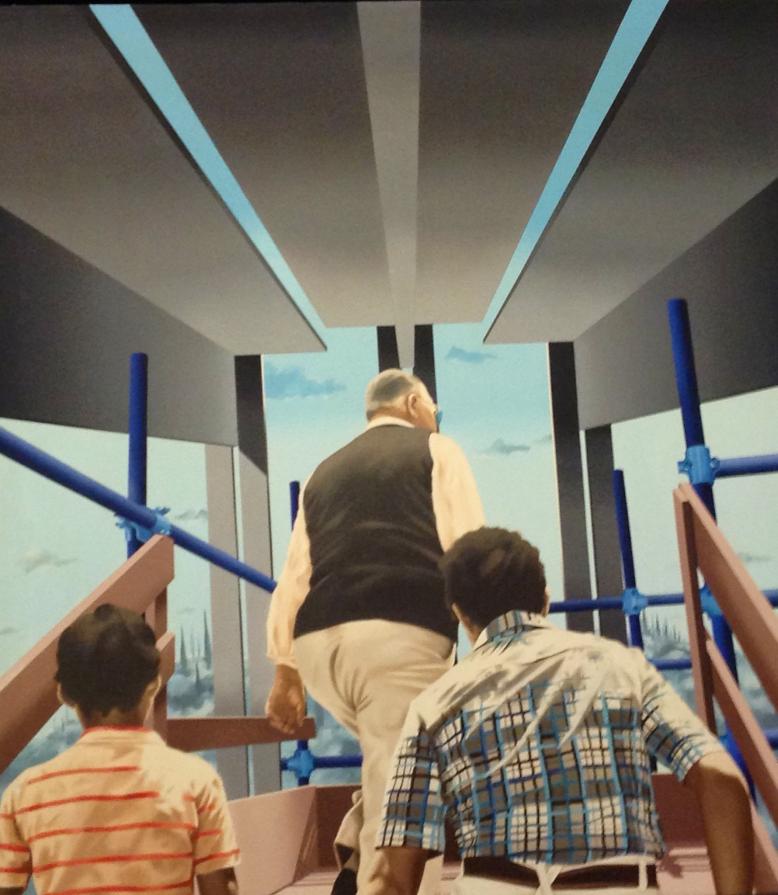 Pass under the bridge