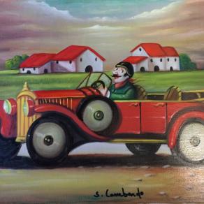 Salvo Lombardo - Gerlando - olio su tela - 50 x 40