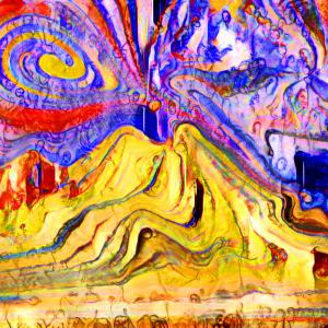 Il mio Vesuvio in stile Chagall Il mio Vesuvio in stile Chagall