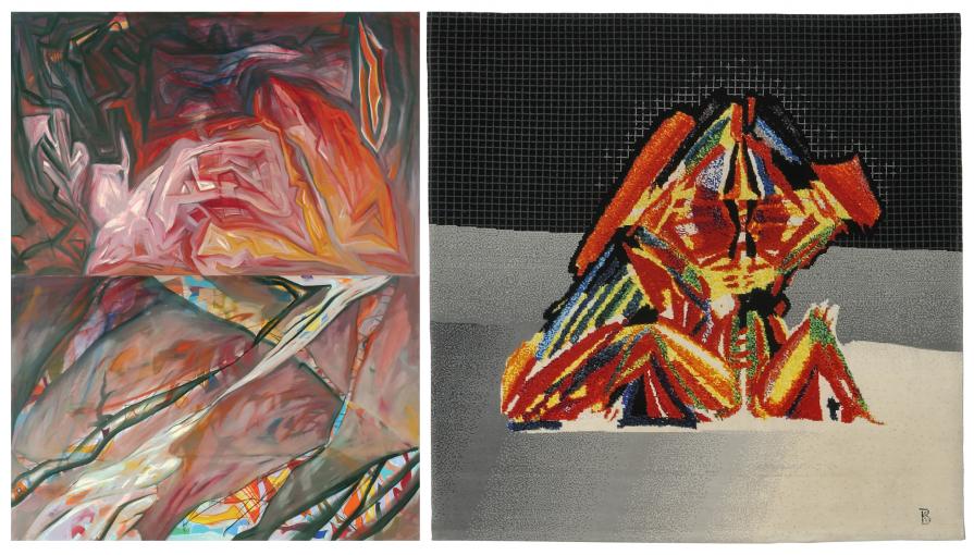 DNA - Fragments of Heraclitus (painting) & Moira II. (tapestry)