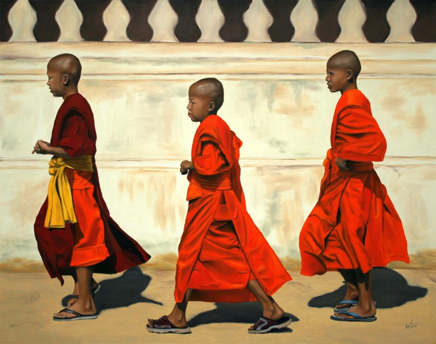 3 monks