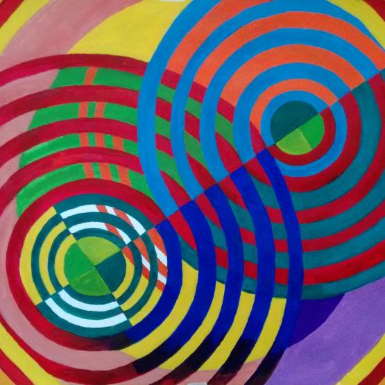 COMPOSITION NR 010 – "Circles intertwined 001" – By EURICO HAAN – 2015