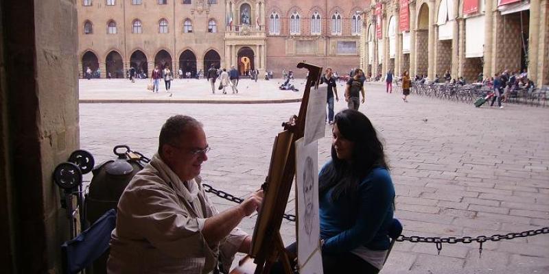 Ritrattista di strada Ritrattista di strada