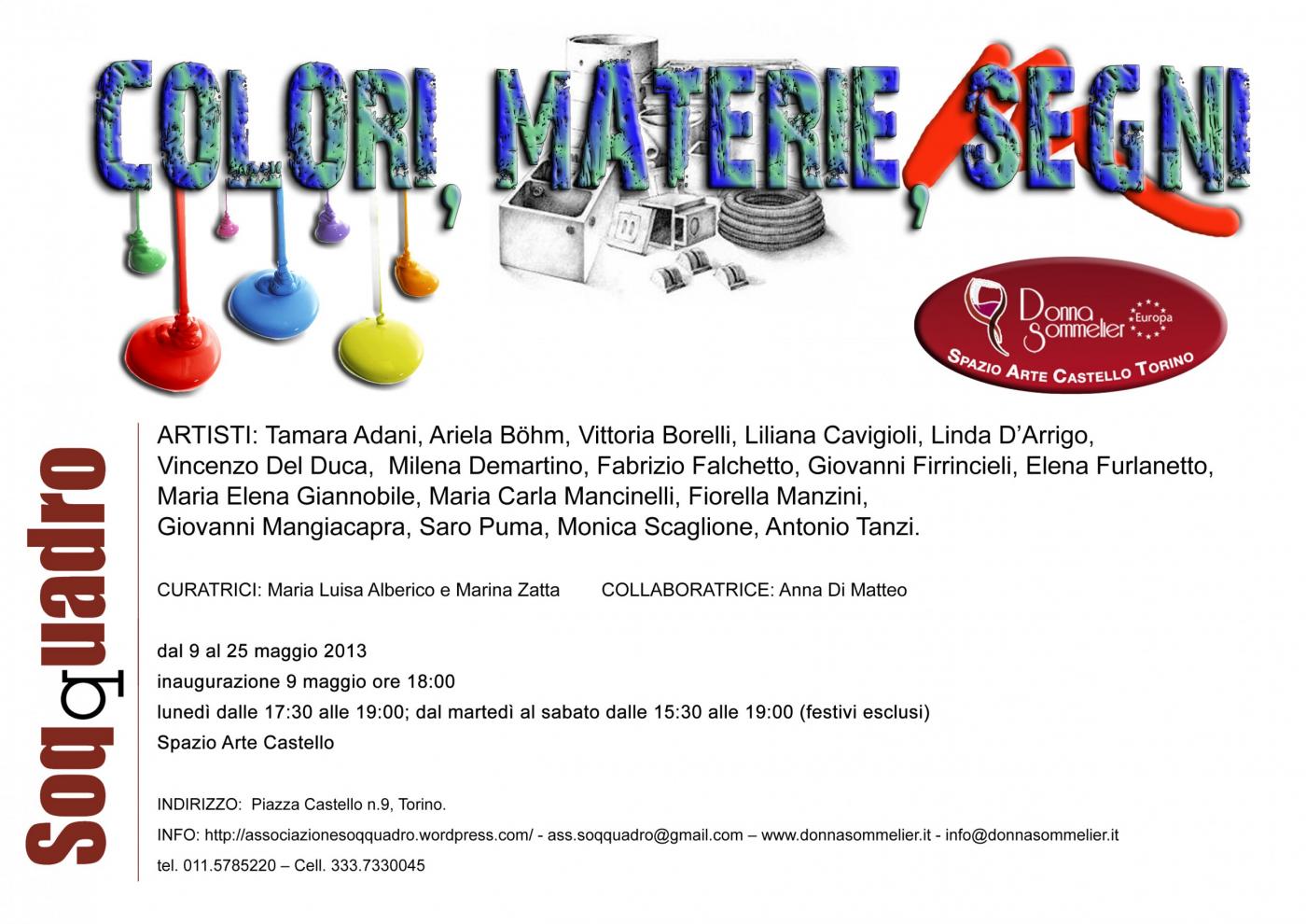 Colori, materie, segni