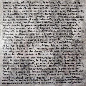 l'estetica delle parole su giornale