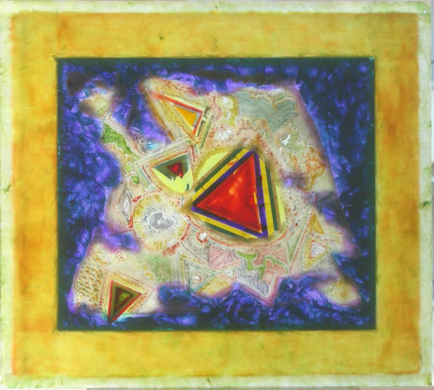 la nascita del triangolo, visione retroilluminata