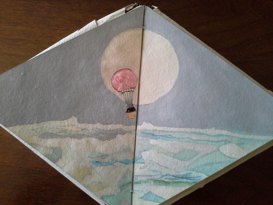 il volo dell'Aquila al polo nord.1897. work in progress