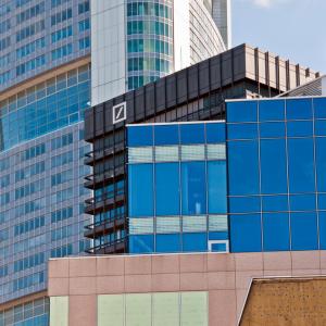 Germany. Frankfurt. Architectures, also of bodies