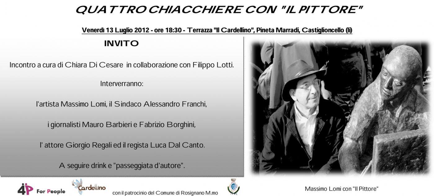 Quattro chiacchiere con “il pittore” Quattro chiacchiere con “il pittore”