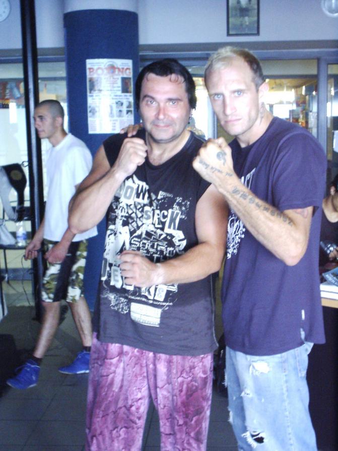 BECARELLI WITH SCOTT DIXON - WORLD BOXING CHAMPION