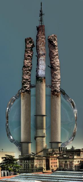 Empire State Of Tabagism. (aka ESOT) Via Principe Amedeo - Esquilino District, Rome (Italy)