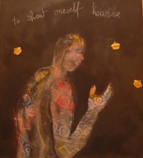 To shout oneself hoarse