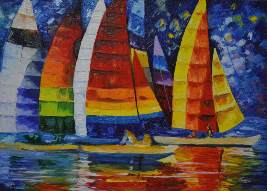 Sea Regatta (omaggio a Leonid Afremov)