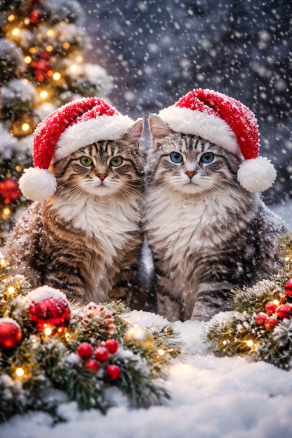 Nel silenzio della neve che cade.. due sguardi curiosi che scaldano il cuore ❤️