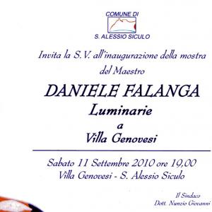 Daniele Falanga Luminarie a Villa Genovesi