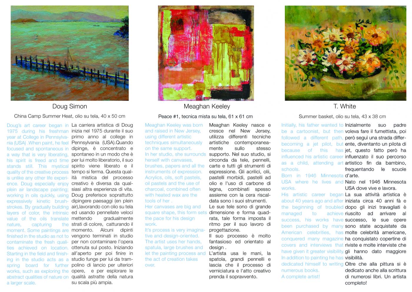 Brochure exhibition "Summer Art Florence"
