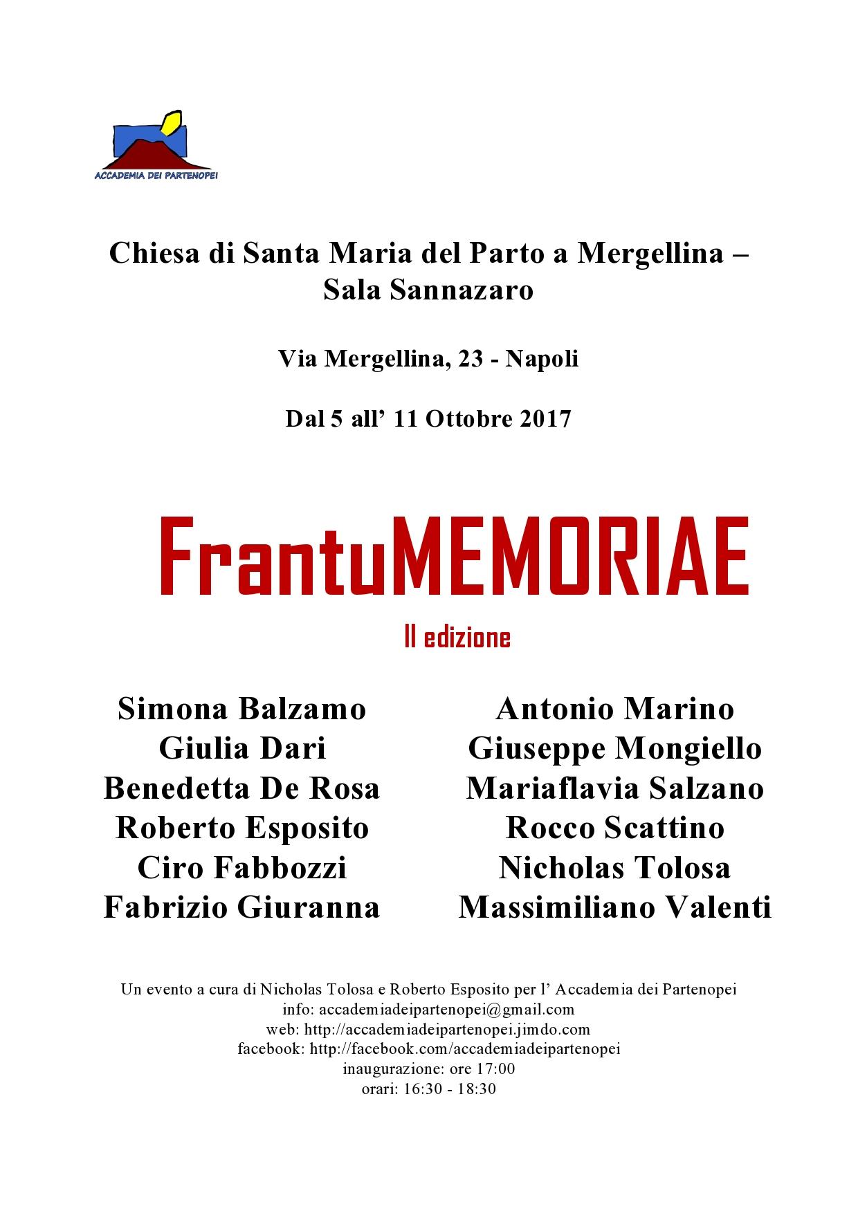frantuMEMORIAE - II edizione