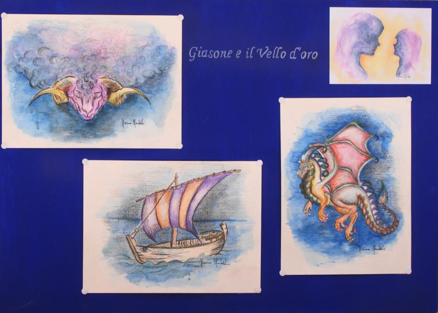 Illustrazioni di Marina Marchetti per il libro di favole di Sergio Gnudi "La mamma racconta gli eroi