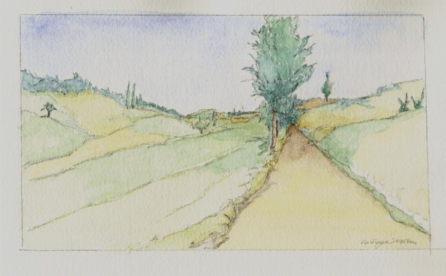 Primavera: Spring: Watercolor Sketch