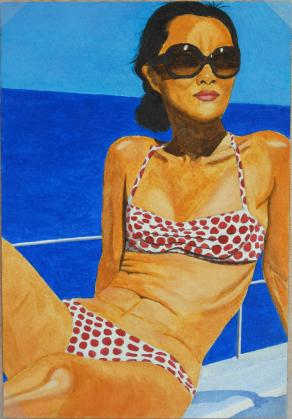 Self-portrait in Malta