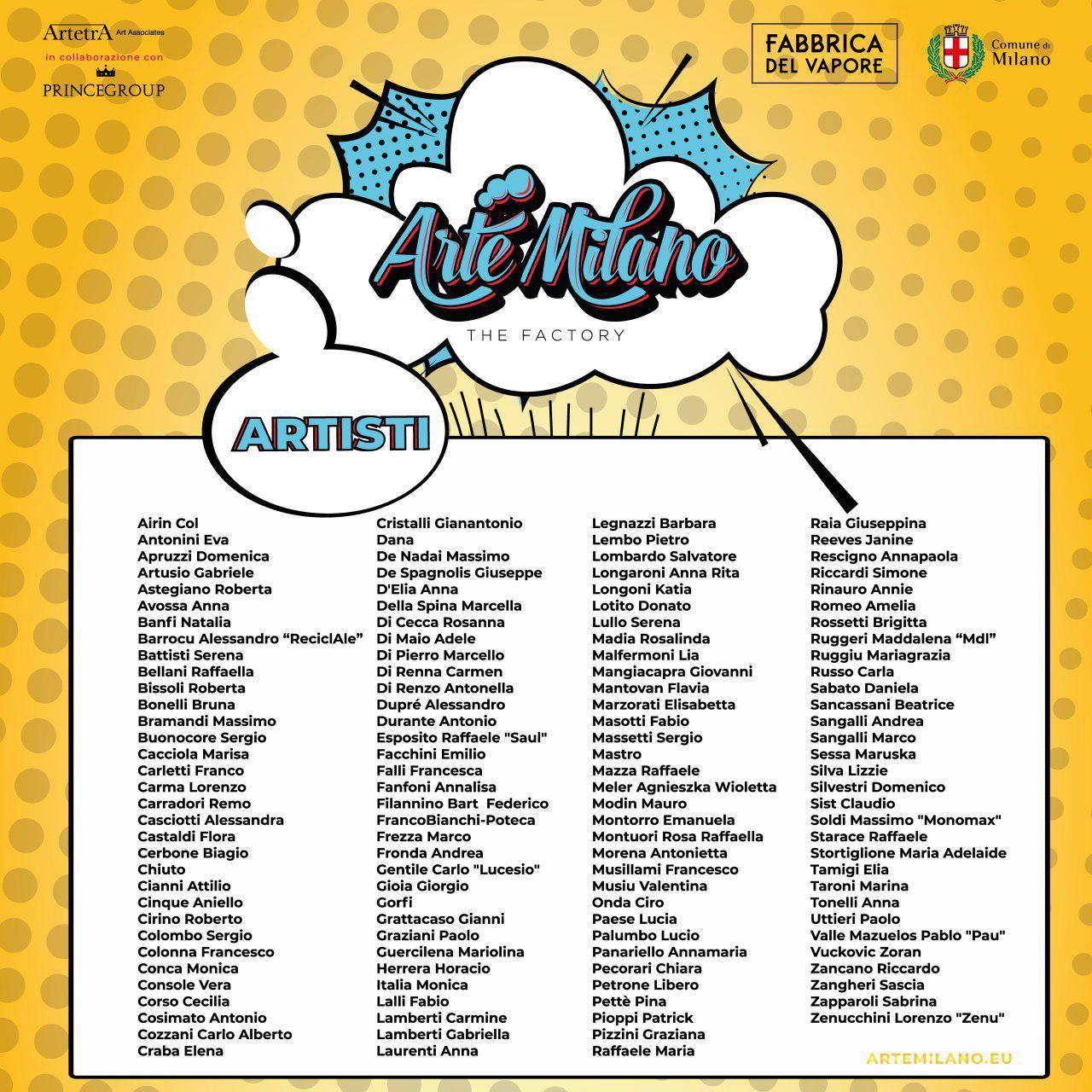 Arte Milano The Factory- c/o Fabbrica del Vapore Arte Milano The Factory- c/o Fabbrica del Vapore