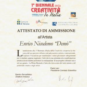 FIRST BIENNIAL OF CREATIVITY 'IN VERONA