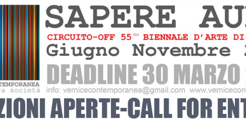 SAPERE AUDE-CIRCUITO OFF 55ma BIENNALE D'ARTE DI VENEZIA 2013 SAPERE AUDE-CIRCUITO OFF 55ma BIENNALE D'ARTE DI VENEZIA 2013