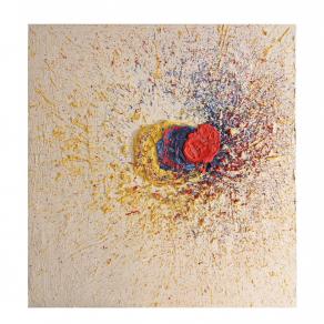 Sovrapposizione cm129x122 pasta cementizie, smalti su compensato - Anno 2009