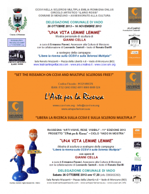 Locandina Mostra personale di Gianni Cella in Sala Mazzanti a Vado (BO) Locandina Mostra personale di Gianni Cella in Sala Mazzanti a Vado (BO)